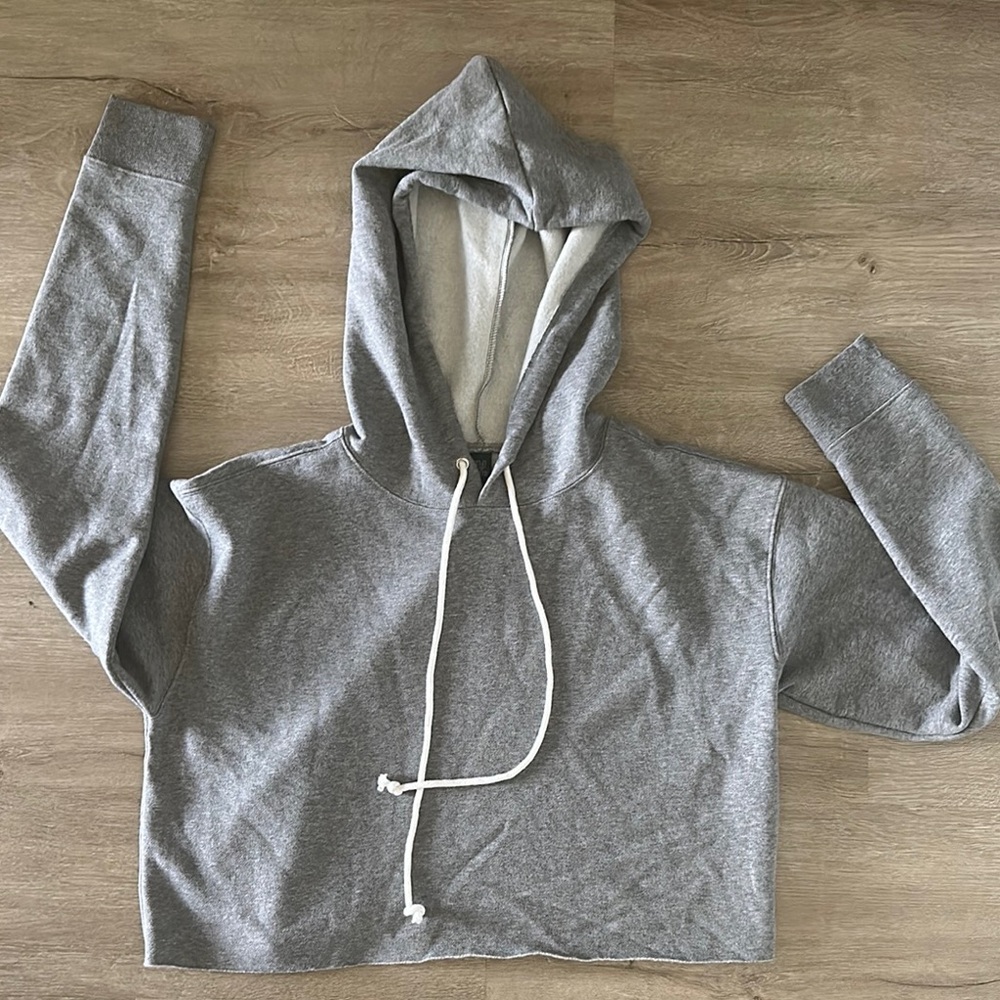 Wild Fable Gray Hoodie Cropped Women’s M - Picture 7 of 7